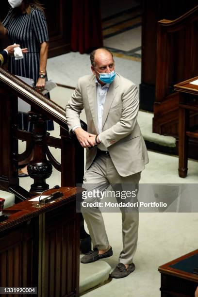 Chamber of Deputies. Examination of the bill on the reform of the criminal trial. In the photo Andrea Ruggieri. Rome , August 1st, 2021