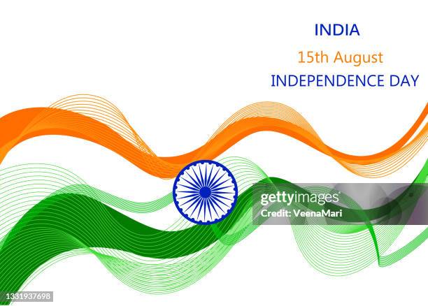 independence day of india, 15th august - independence day india stock illustrations