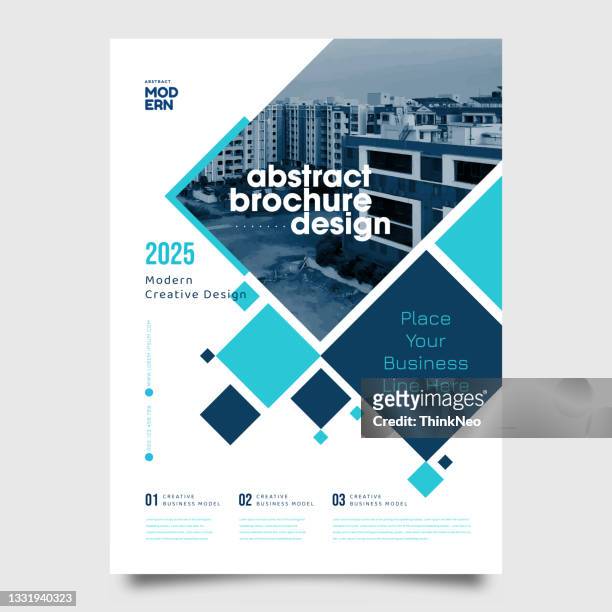 brochure creative design. multipurpose template - content stock illustrations