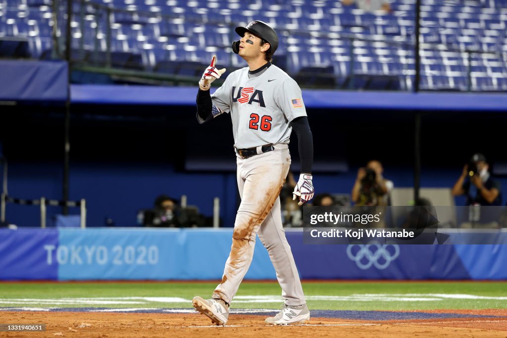 United States v Japan - Baseball - Olympics: Day 10