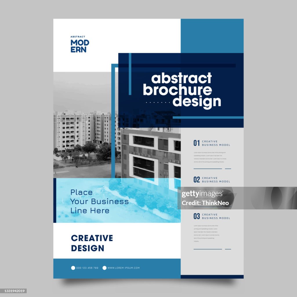 Abstract Business Brochure Vorlage, Flyer oder Geschäftsbericht