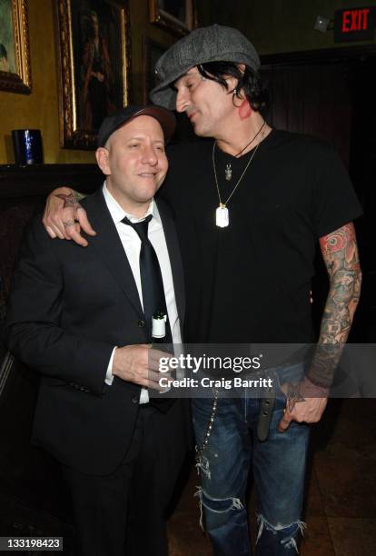 Steve Pink and Tommy Lee at the "Hot Tub Time Machine" Los Angeles Premiere After Party at Cabana Club on March 17, 2010 in Hollywood, California.