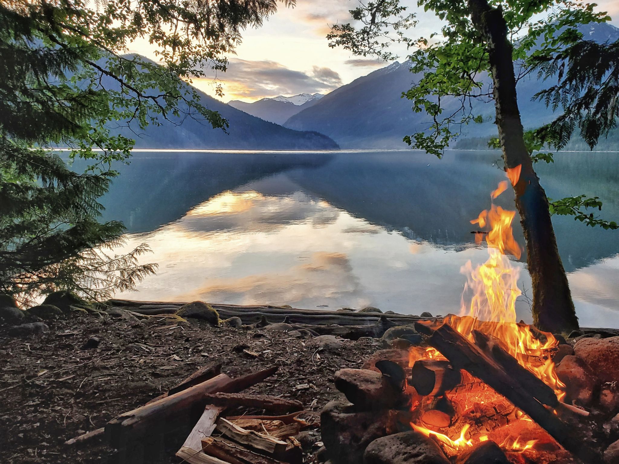 camping by the beach