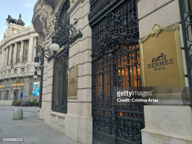Hermes store in the Canalejas Galleries on May 26, 2021 in Madrid, Spain.