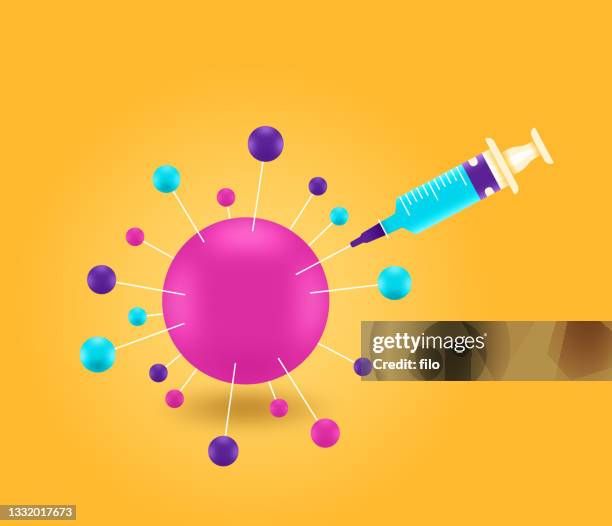 vaccination virus covid-19 flu shot syringe injection - disease vector stock illustrations