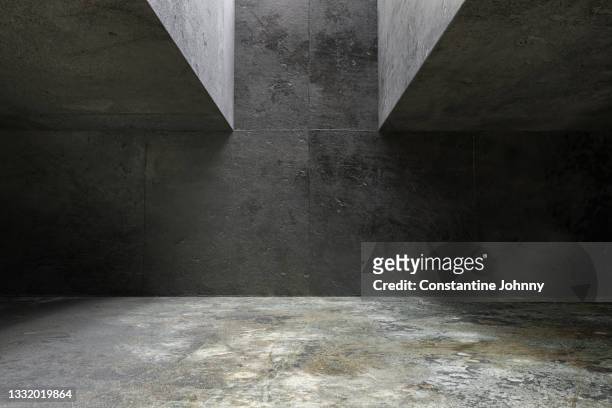 abstract dark concrete wall background with light illuminating from top - weathered filter stock pictures, royalty-free photos & images