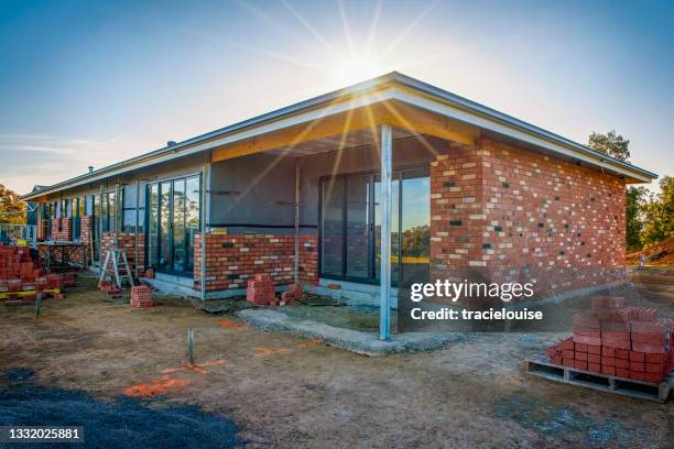 residential house being built - home renovations australia stock pictures, royalty-free photos & images