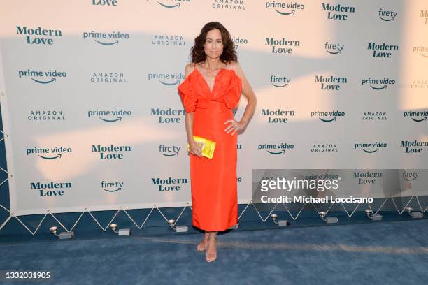 Minnie Driver attends the "Modern Love" Season 2 Premiere at Grand Banks on August 02, 2021 in New York City.