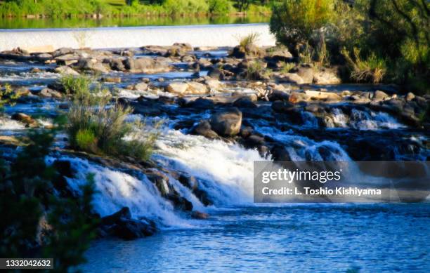 waterfalls at idaho falls - idaho falls stockfoto's en -beelden