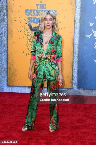 Jennifer Holland attends the Warner Bros. Premiere of "The Suicide Squad" at Regency Village Theatre on August 02, 2021 in Los Angeles, California.