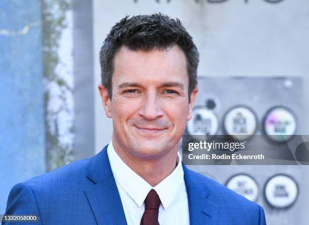 Nathan Fillion attends the Warner Bros. Premiere of "The Suicide Squad" at The Landmark Westwood on August 02, 2021 in Los Angeles, California.