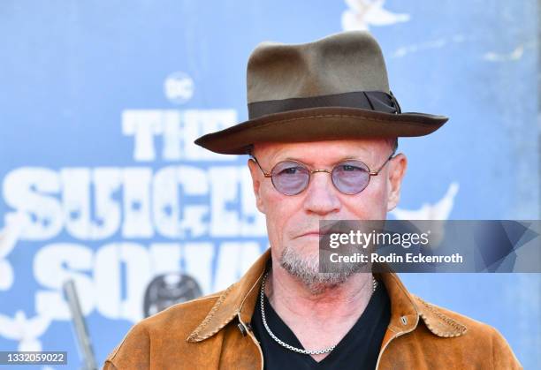 Michael Rooker attends the Warner Bros. Premiere of "The Suicide Squad" at The Landmark Westwood on August 02, 2021 in Los Angeles, California.