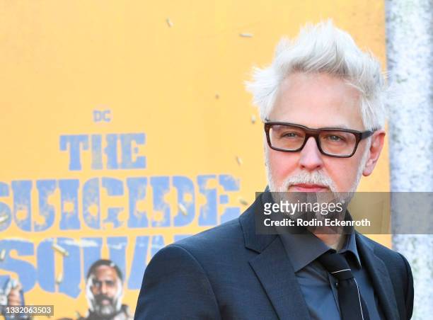James Gunn attends the Warner Bros. Premiere of "The Suicide Squad" at The Landmark Westwood on August 02, 2021 in Los Angeles, California.