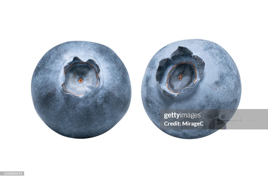 Blueberry Isolated on White