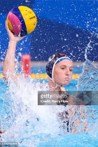 Kaleigh Gilchrist of Team United States in action during the Women's Quarterfinal match between Canada and the United States on day eleven of the...