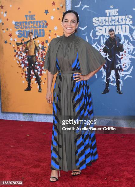 Alice Braga attends Warner Bros. Premiere of "The Suicide Squad" at The Landmark Westwood on August 02, 2021 in Los Angeles, California.