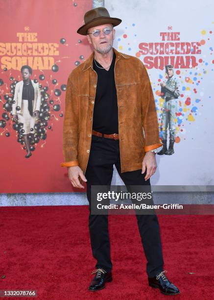 Michael Rooker attends Warner Bros. Premiere of "The Suicide Squad" at The Landmark Westwood on August 02, 2021 in Los Angeles, California.