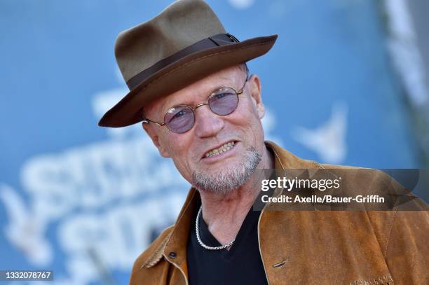 Michael Rooker attends Warner Bros. Premiere of "The Suicide Squad" at The Landmark Westwood on August 02, 2021 in Los Angeles, California.