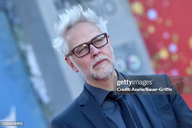 James Gunn attends Warner Bros. Premiere of "The Suicide Squad" at The Landmark Westwood on August 02, 2021 in Los Angeles, California.