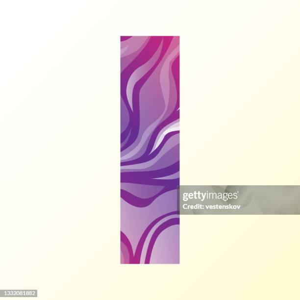 abstract gradation wave pattern alphabets vector illustration - gradation stock illustrations