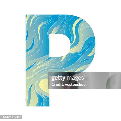 Abstract gradation wave pattern alphabets vector illustration Abstract gradation wave pattern alphabets vector illustration