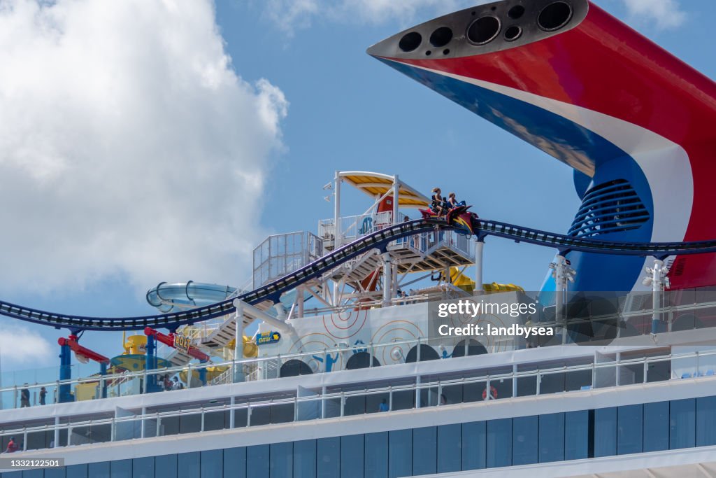 Carnival Mardi Gras Roller Coaster HighRes Stock Photo Getty Images