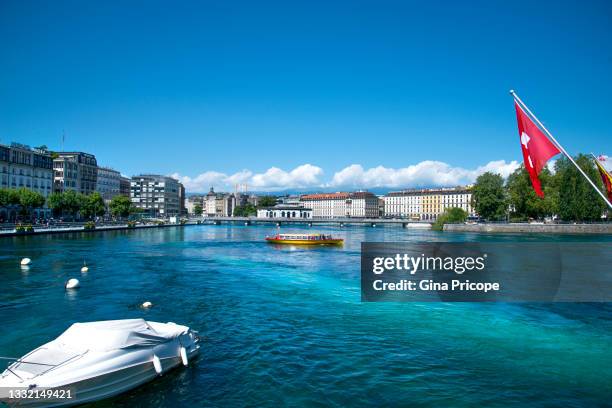 geneva view, switzerland. - geneva skyline ストックフォトと画像