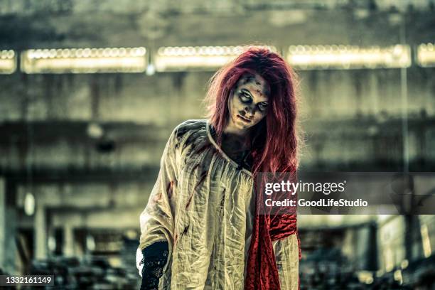 zombie - halloween zombie makeup stock pictures, royalty-free photos & images