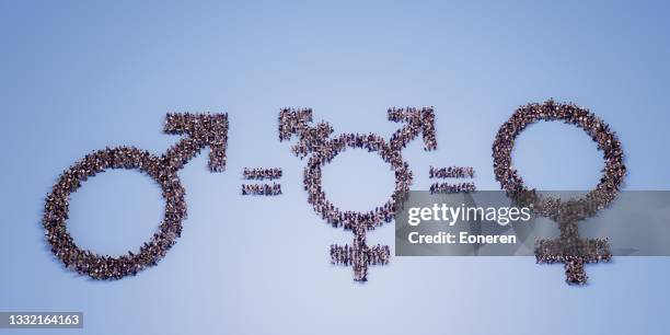 gender equality concept - gender equality stockfoto's en -beelden