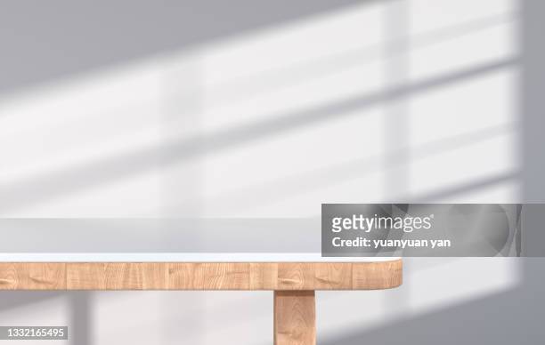 3d rendering product background - table stock pictures, royalty-free photos & images
