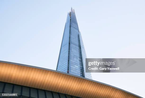 london city skyline and shard - shard-london-bridge imagens e fotografias de stock