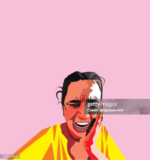 stockillustraties, clipart, cartoons en iconen met toothache , - wang