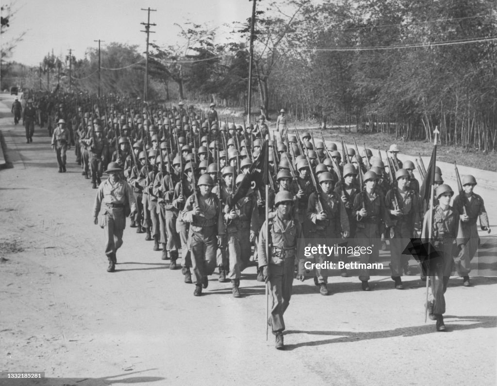 Training Of The "Fighting 65th" Of Puerto Rico