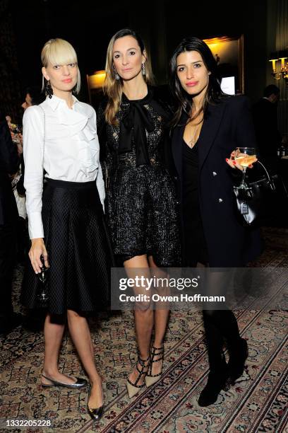 Aura Koplan, Danijela Lazarevic and Anita Covic attend Fountain House Fall Fete at Tennis and Racquet Club on October 18, 2017 in New York City.