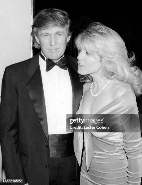 American media personality, businessman, and politician who served as the 45th president of the United States Donald Trump and girlfriend American...
