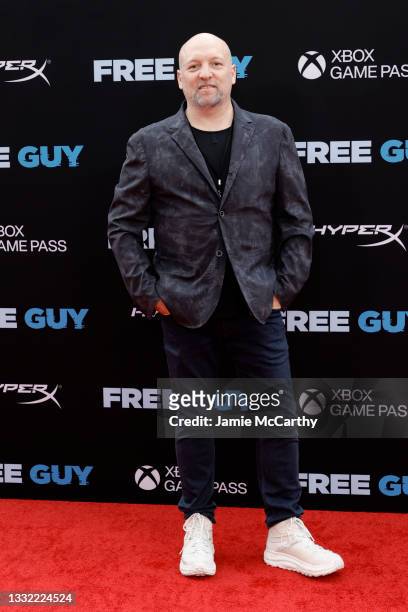 Zak Penn attends the "Free Guy" New York Premiere at AMC Lincoln Square Theater on August 03, 2021 in New York City.