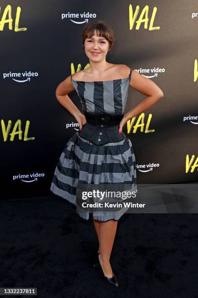 Mercedes Kilmer attends the Premiere of Amazon Studios' "VAL" at DGA Theater Complex on August 03, 2021 in Los Angeles, California.