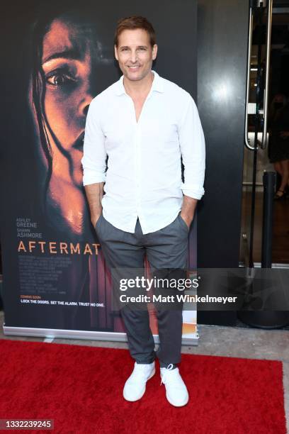 Peter Facinelli attends the Los Angeles Premiere of "Aftermath" at The Landmark Westwood on August 03, 2021 in Los Angeles, California.