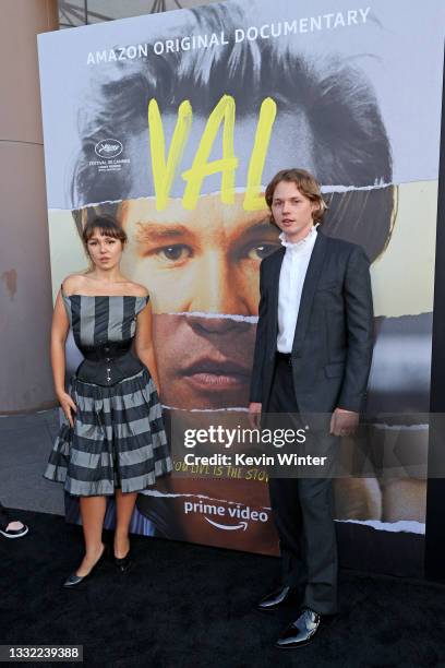 Mercedes Kilmer and Jack Kilmer attend the Premiere of Amazon Studios' "VAL" at DGA Theater Complex on August 03, 2021 in Los Angeles, California.