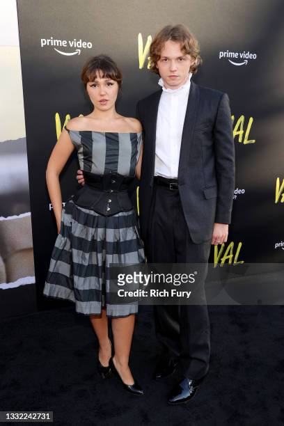 Mercedes Kilmer and Jack Kilmer attend the Premiere of Amazon Studios' "VAL" at DGA Theater Complex on August 03, 2021 in Los Angeles, California.