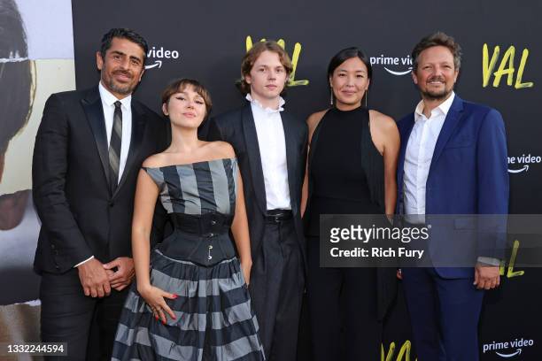 Ali Alborzi, Mercedes Kilmer, Jack Kilmer, Ting Poo, and Leo Scott attend the Premiere of Amazon Studios' "VAL" at DGA Theater Complex on August 03,...