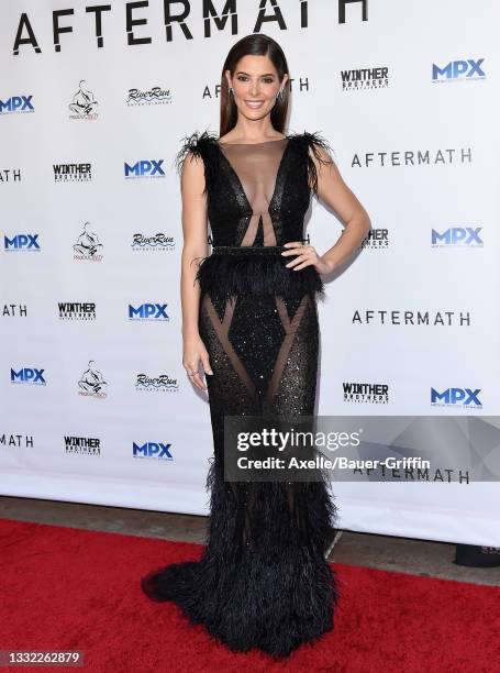 Ashley Greene attends the Los Angeles Premiere of "Aftermath" at The Landmark Westwood on August 03, 2021 in Los Angeles, California.