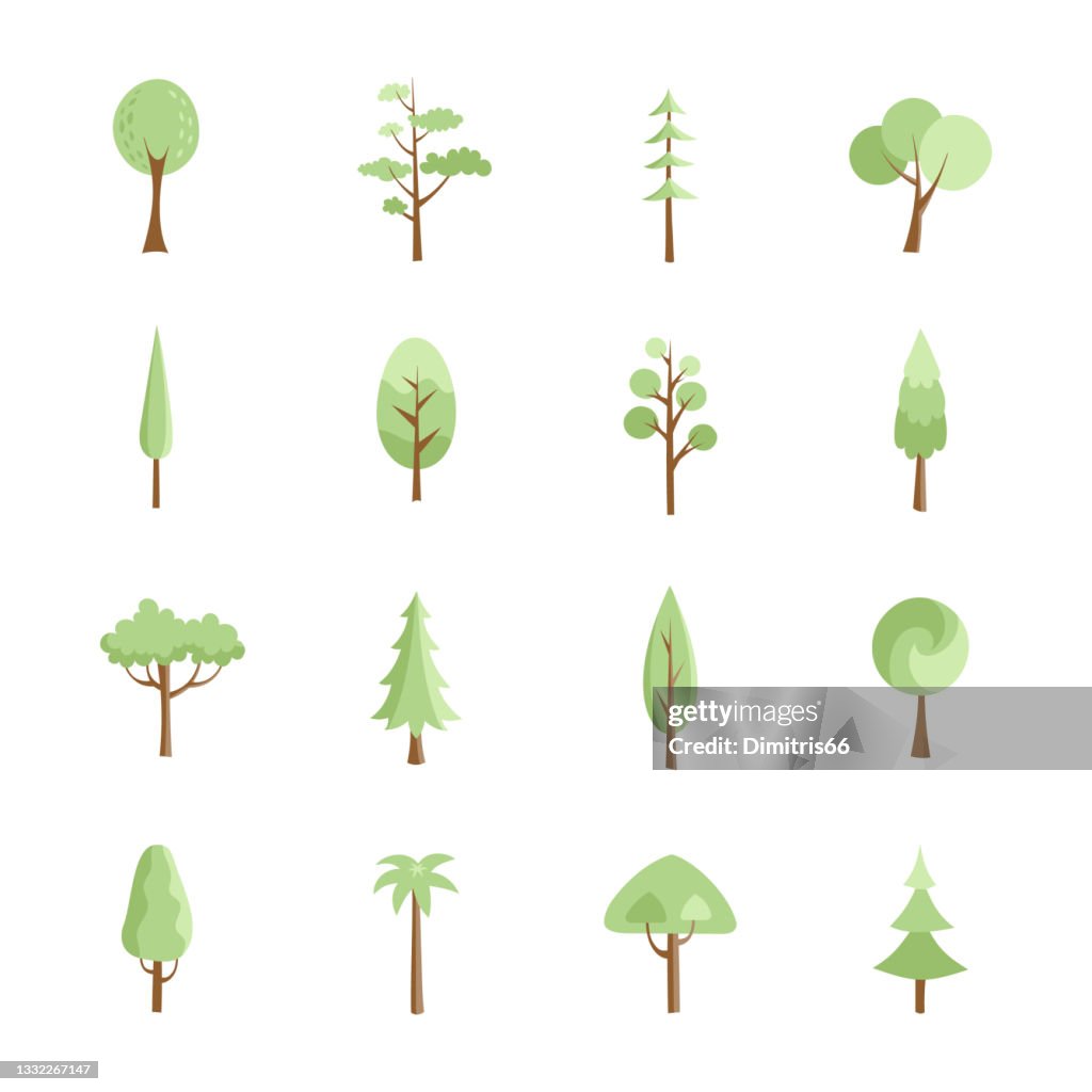 Top Tree Minimal Minimalistic Tree Collection High-Res Vector Graphic - Getty Images