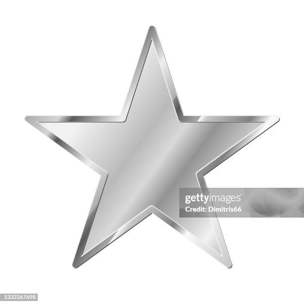 ilustraciones, imágenes clip art, dibujos animados e iconos de stock de estrella de lujo - color plateado