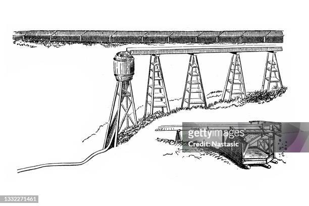mining gold, water pipe to the mines - sluice 幅插畫檔、美工圖案、卡通及圖標