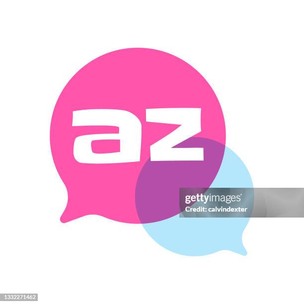 symbol on speech bubble - balloon alphabet stock illustrations