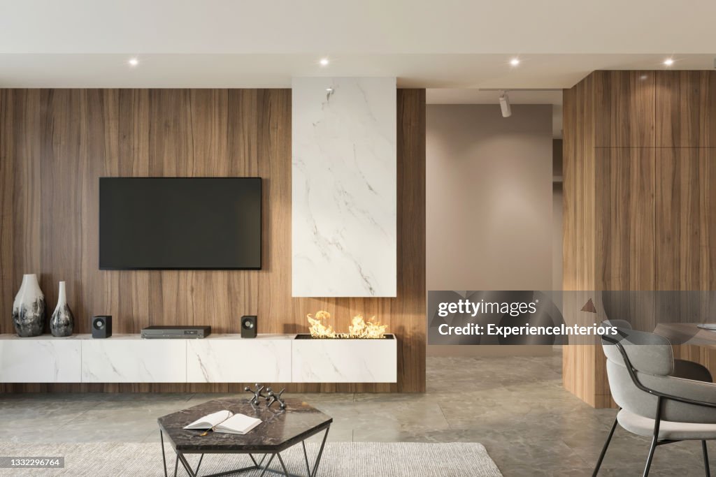 Modern apartment living room interior