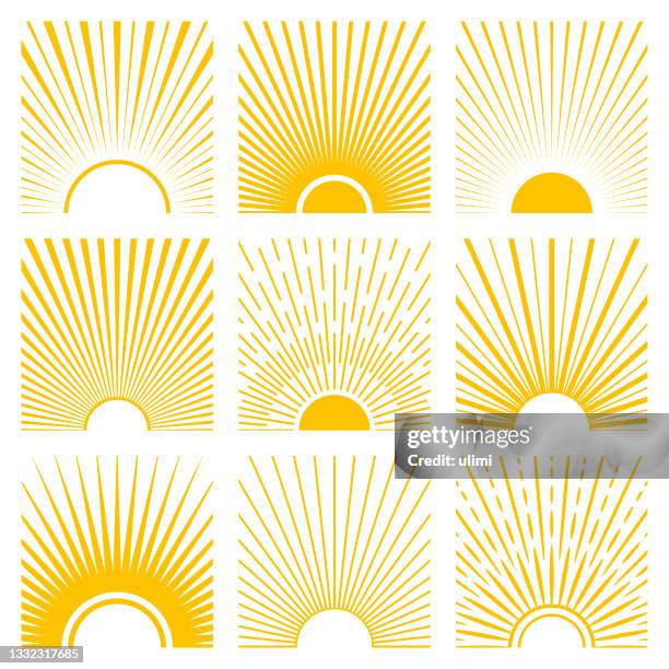 stockillustraties, clipart, cartoons en iconen met sun - zonsopgang