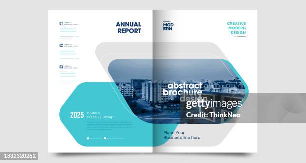 ilustrações de stock, clip art, desenhos animados e ícones de annual report brochure flyer design template, leaflet presentation, book cover. layout in a4 size. - brochure template