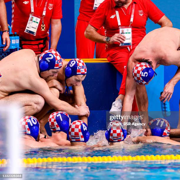 Team Croatia, Marko Macan of Team Croatia, Josip Vrlic of Team Croatia, Lovre Milos of Team Croatia, Ante Vukicevic of Team Croatia, Luka Loncar of...